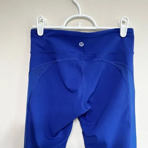 Lululemon Wunder Under Blue Leggings Athletic 4 Women - Picture 4 of 10